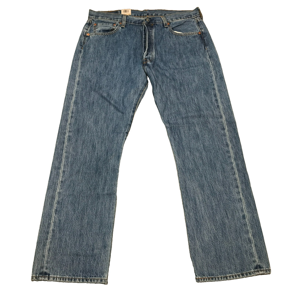 Levi's 501 Men's 36x30 Blue Jeans 100% Cotton Button Fly Staight Leg NWT N